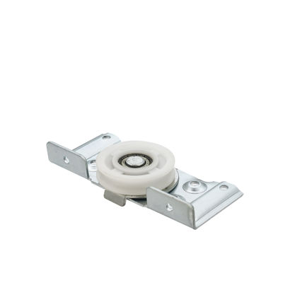 آهن و نایلون درب تاشو چرخ لوله لوازم جانبی برای درب کشویی 8.5cm*11cm