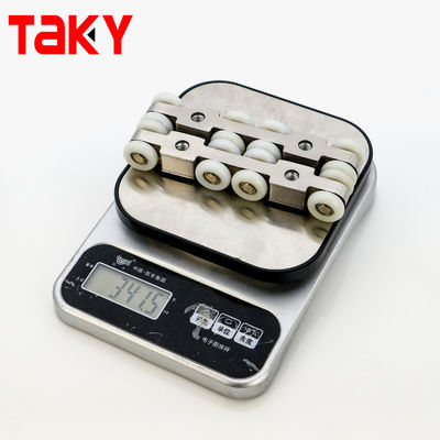 یراقآلات قرقره درب کشویی 8 چرخ با بسته شدن نرم دوگانه برای کمد لباس مبلمان مدرن