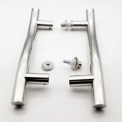 نمونه دستگیره درب شیشه ای نوع H استیل ضد زنگ SUS304، اتمام 1-3 روز کاری، SSS/PSS