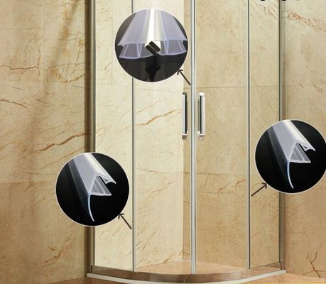 نوارهای آب‌بندی شفاف PVC ضدآب برای درب شیشه‌ای کشویی حمام با عرض 6-12 میلی‌متر