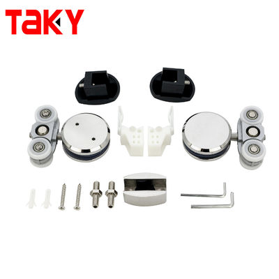 غلتک درب آویز شیشه ای گرد برای درب دوش آویز ایمن با ضخامت 8-12