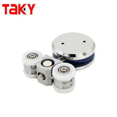 غلتک درب آویز شیشه ای گرد برای درب دوش آویز ایمن با ضخامت 8-12