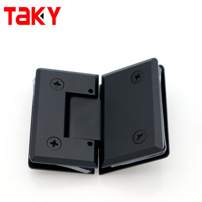 یراقآلات درب شیشهای قابل تنظیم لولای درب دوش شیشهای با لبه اریب 135 درجه شیشه به شیشه