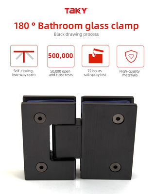 لولا شیشه ای استیل ضد زنگ 180 درجه 135 برای درب های دوش شیشه ای داخلی حمام