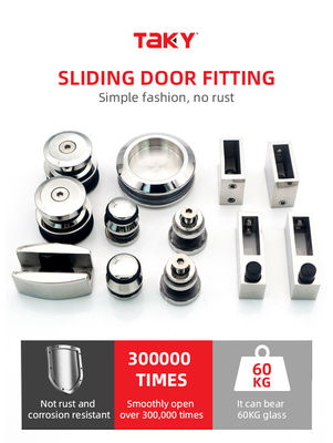 کیت سختافزاری و درب انبار مقاوم در برابر خوردگی با شیشه ایمن به ضخامت 8-12 اینچ