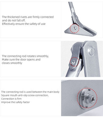 حداکثر وزن درب 45-65kg آلیومینیوم آلیومینیوم اتوماتیک درب کشویی با پایان سفارشی