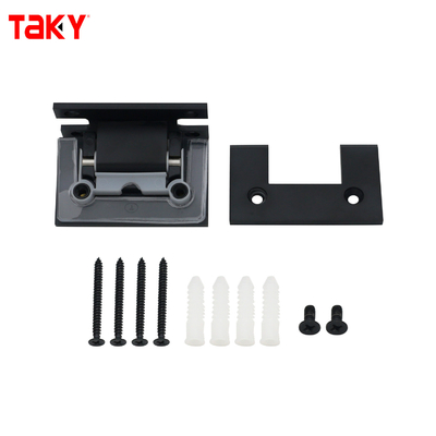 Modern Shower Door Connected Frame 90 Degree Black Stainless Steel Glass Door Hinge