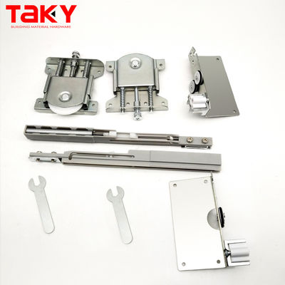 قیمت خوب 8.5cm*11cm Sliver Soft Close Sliding Wardrobe Door Rollers برای نصب آسان آنلاین