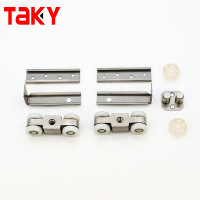 قیمت خوب دو بار بسته شدن نرم 8 چرخ درب کشویی برای خاموش و صاف پوشاک کشویی آنلاین