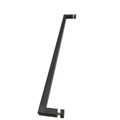قیمت خوب دستگیره درب استیل ضد زنگ 304 با طراحی خوب برای درب های شیشه ای حمام به رنگ مشکی مات آنلاین