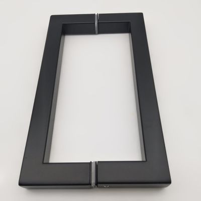 قیمت خوب هتل 8 اینچ سیاه مات D نوع فولاد ضد زنگ 304 دستگیره درب شیشه ای برای حمام آنلاین