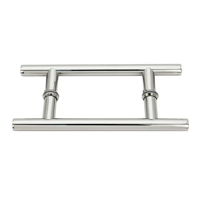 دستگیره درب کشویی 16 اینچی با شکل H سنگین برای درب های کششی و فشاری کروم دو طرفه