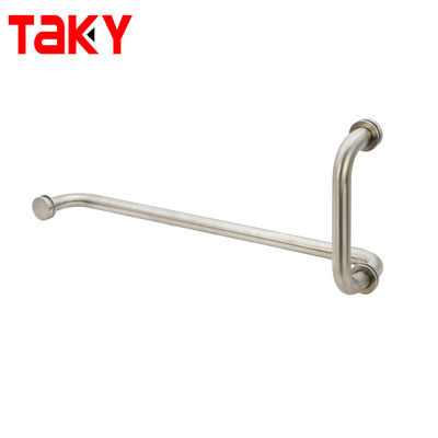 قیمت خوب هتل نقره ای محفظه دوش اتاق درب شیشه ای پشت به پشت میله حوله آویز دستگیره آنلاین