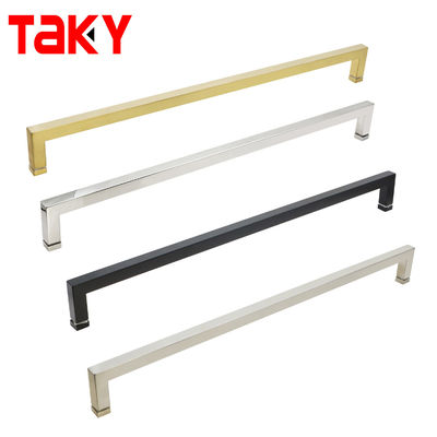 6-14mm شیشه ضخامت فولاد مربع L شکل درب شیشه دوقلو بزرگ فلاش کشش دوش دستگیره درب