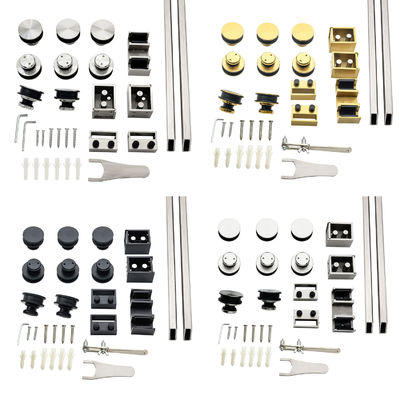 قیمت خوب طراحی مدرن دو لوله بار بدون قاب Ss304 8-12mm دوش درب کشویی لوازم جانبی آنلاین