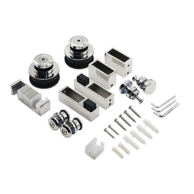 قیمت خوب رولر های فولادی فولادی بدون قاب چرخ آویزان ریل راه آهن کشنده استار دوش شیشه ای درب سخت افزاری کیت آنلاین