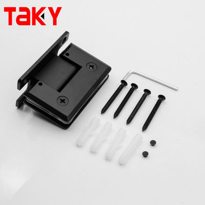 قیمت خوب لولا درب شیشه ای دوش 10 میلی متری شیشه به دیوار 90 درجه مشکی مات عمده فروشی چین آنلاین