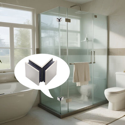 قیمت خوب 304 فولاد ضد زنگ 90 درجه شيشه اي بدون قاب گوشه آنلاین