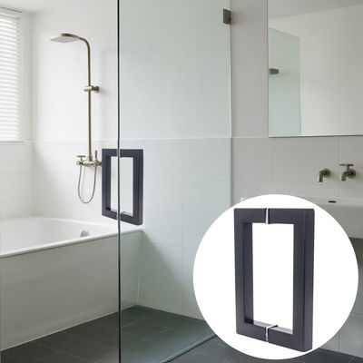 قیمت خوب فابريکه 304 فولاد ضد زنگ مت رنگ سياه مربع لوله شیشه اي دستگير درب آنلاین