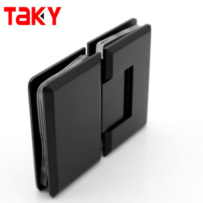 قیمت خوب لولای دوش حمام 180 درجه مشکی درب شیشه ای به شیشه ای لولای حمام برای شیشه های 8-12 میلی متری آنلاین