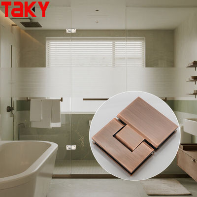 قیمت خوب 180 Degree Stainless Steel Rose Gold Shower Hinge Glass to Glass Hinge آنلاین
