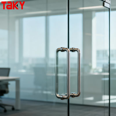 قیمت خوب دستگیره کششی درب شیشه ای دوش از جنس استنلس استیل بدون قاب حوله پشت به پشت میله حوله مدرن آنلاین