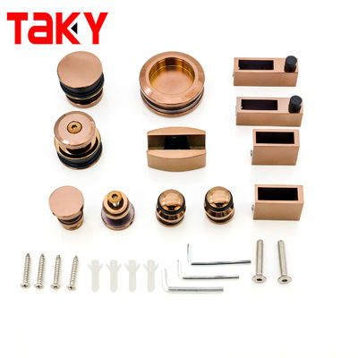قیمت خوب Rose Gold Stainless Steel 304 Sliding Door System Glass Door Hardware Kit آنلاین