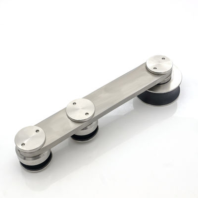 سیستم درب کشویی دوش بدون قاب فولادی ضد زنگ درب شیشه ای هتل درب انبار سخت افزار اتصالات کیت درب کشویی