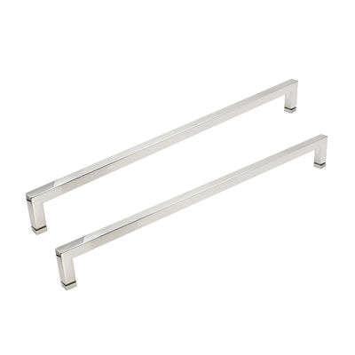 قیمت خوب دستگیره کششی در دوش مربعی نقره ای فولاد ضد زنگ میله حوله دستگیره در شیشه ای کشویی آنلاین