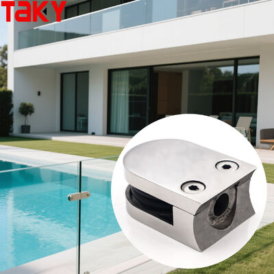 قیمت خوب بست شیشه استیل ضد زنگ 316 برای شیشه سکوریت 8-12 میلی‌متری با طراحی بدون قاب آنلاین