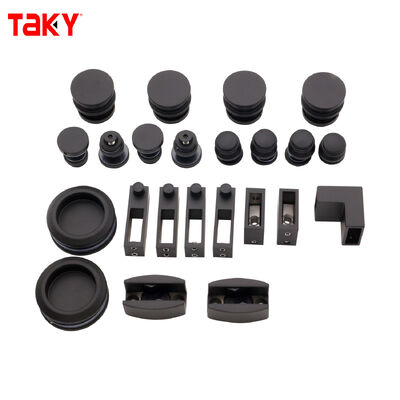 قیمت خوب کیت سخت‌افزاری درب دوش بدون قاب از جنس استیل ضد زنگ 304 با تحمل بار 80-120 کیلوگرم برای اتصالات درب کشویی شیشه‌ای آنلاین