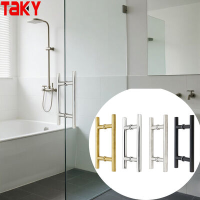 دستگیره کشش درب شیشه ای دو طرفه جدید از فولاد ضد زنگ نوع H 304 203*203*19*1.0mm