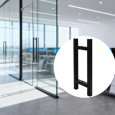 دستگیره درب فشاری از جنس استنلس استیل درجه تجاری طراحی مدرن H شکل برای هتل