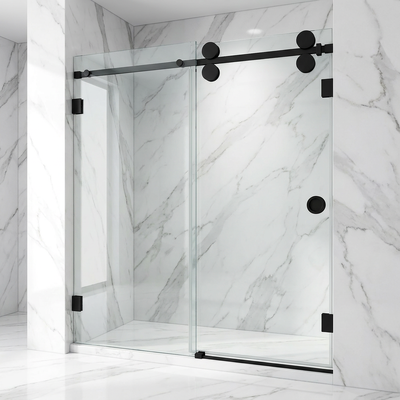 Stainless Steel Shower Glass Sliding Door Hardware Fittings Bathroom Glass Door Rollers Systems