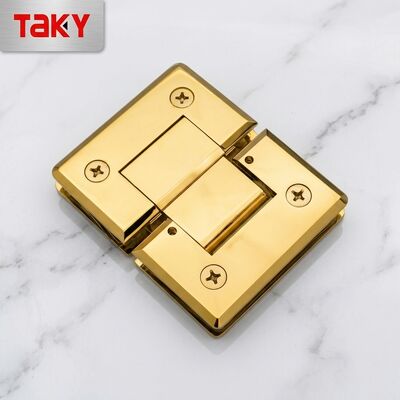 قیمت خوب آینه صیقلی 180 درجه لولای پایه پایه درب شیشه ای طلایی اتاق دوش آنلاین